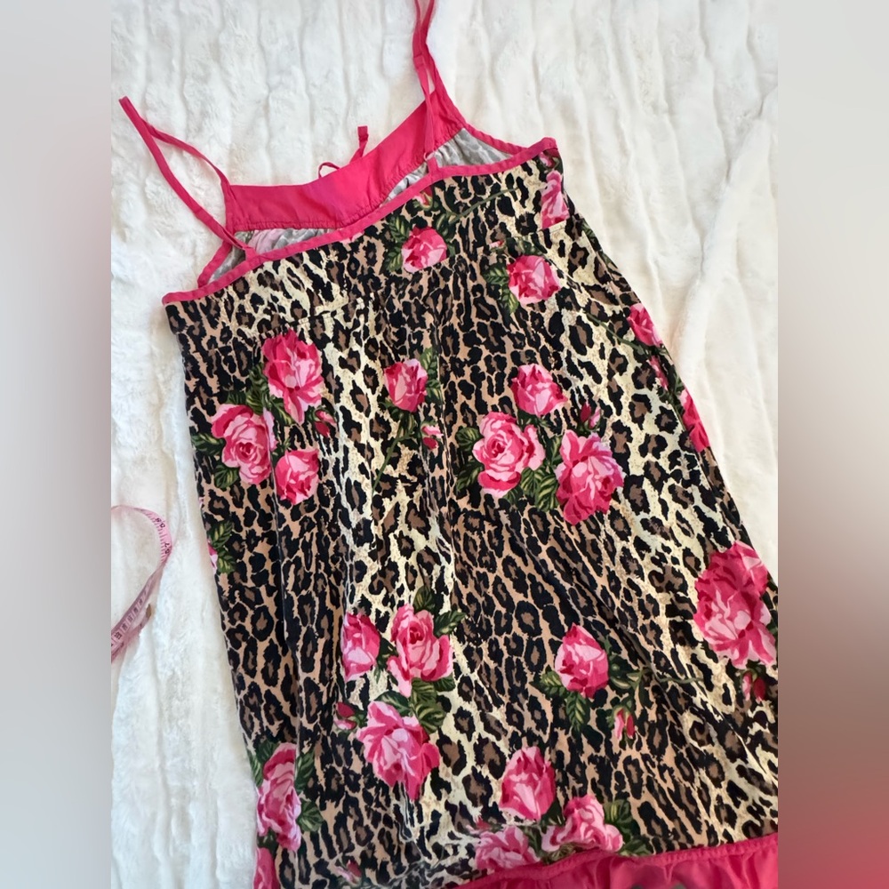 🏷️SALE🏷️ Nick & Nora Leopard Print nightgown EUC - Picture 5 of 6